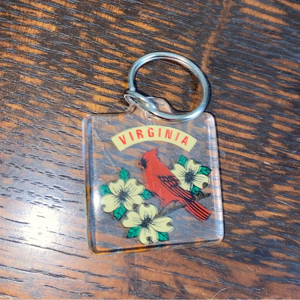 Virginia Cardinal Keychain - Picture 3 of 3